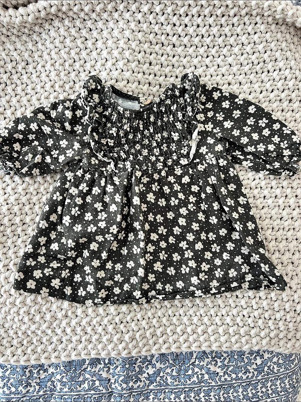 Zara Girls 9-12M Floral Dress